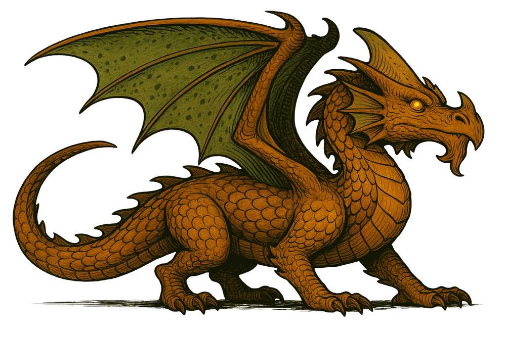 Adult Brass Dragon
