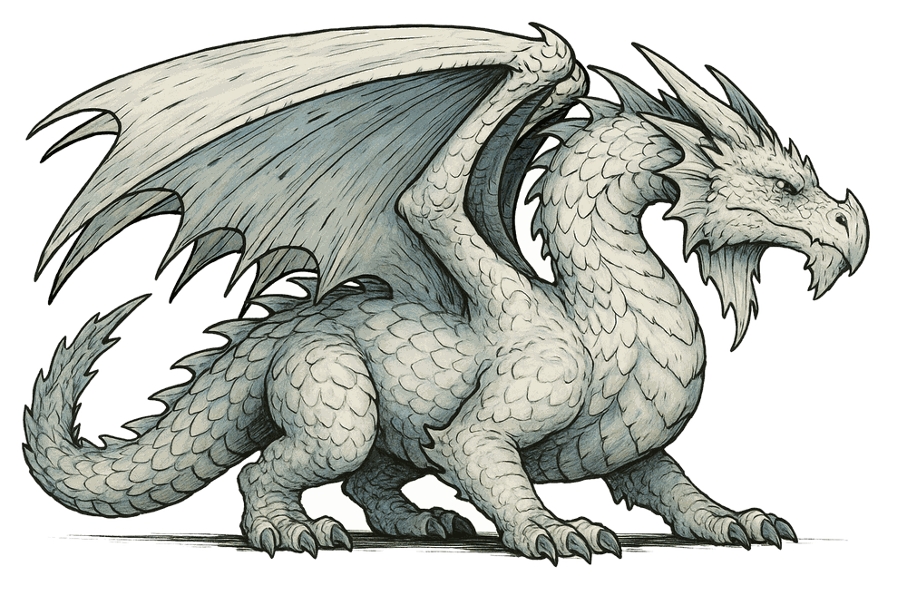 Adult White Dragon