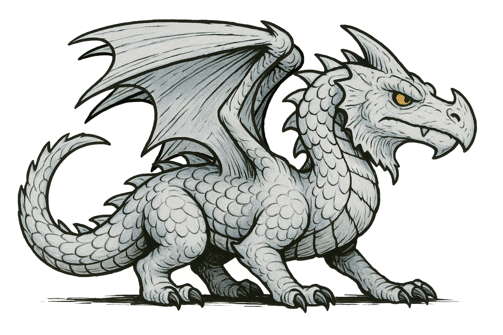 Young White Dragon
