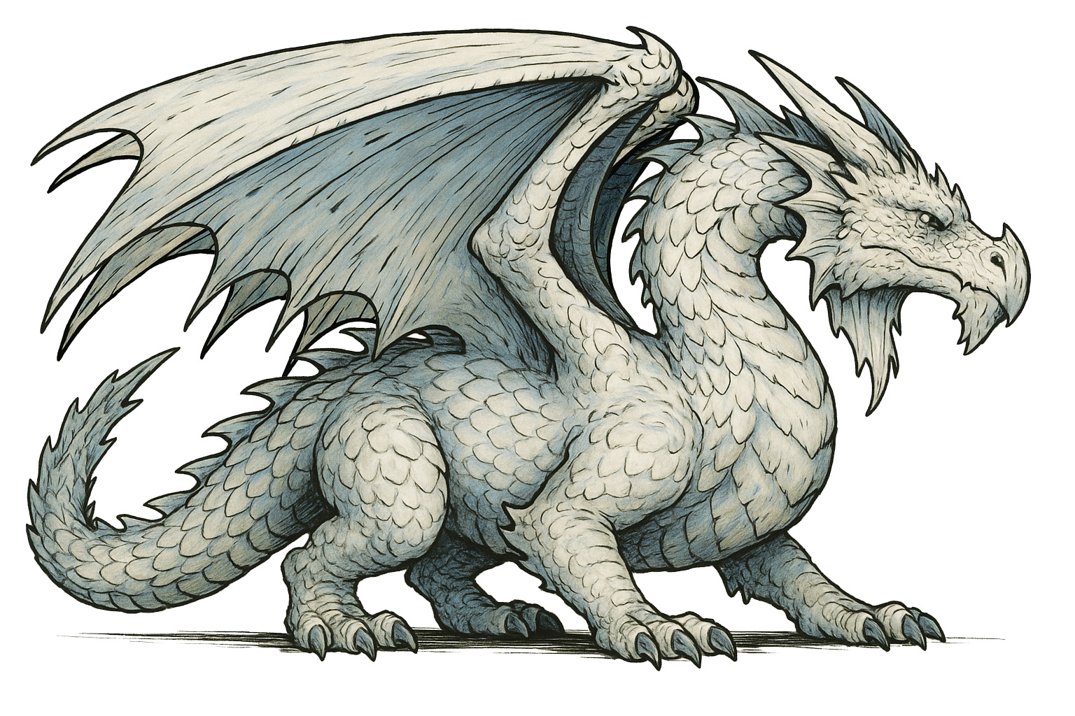 Adult White Dragon