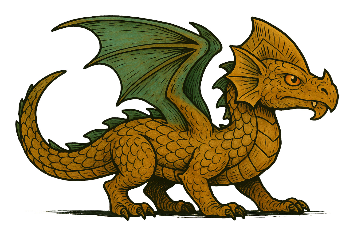 Brass Dragon Wyrmling