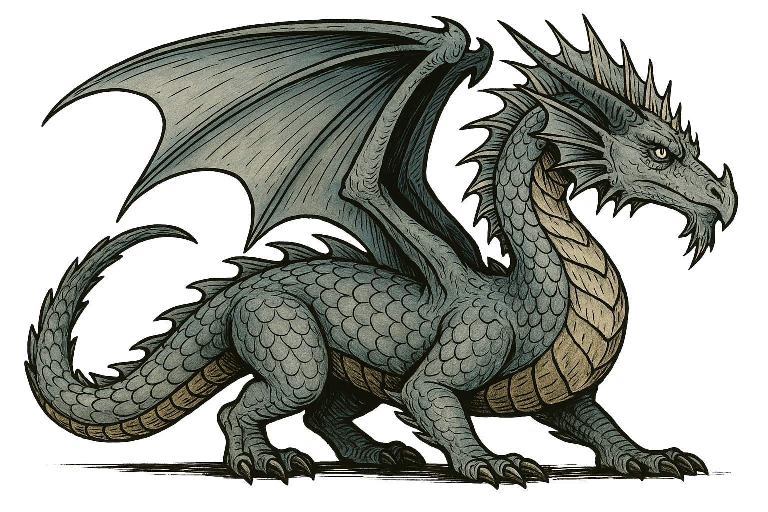 Young Silver Dragon